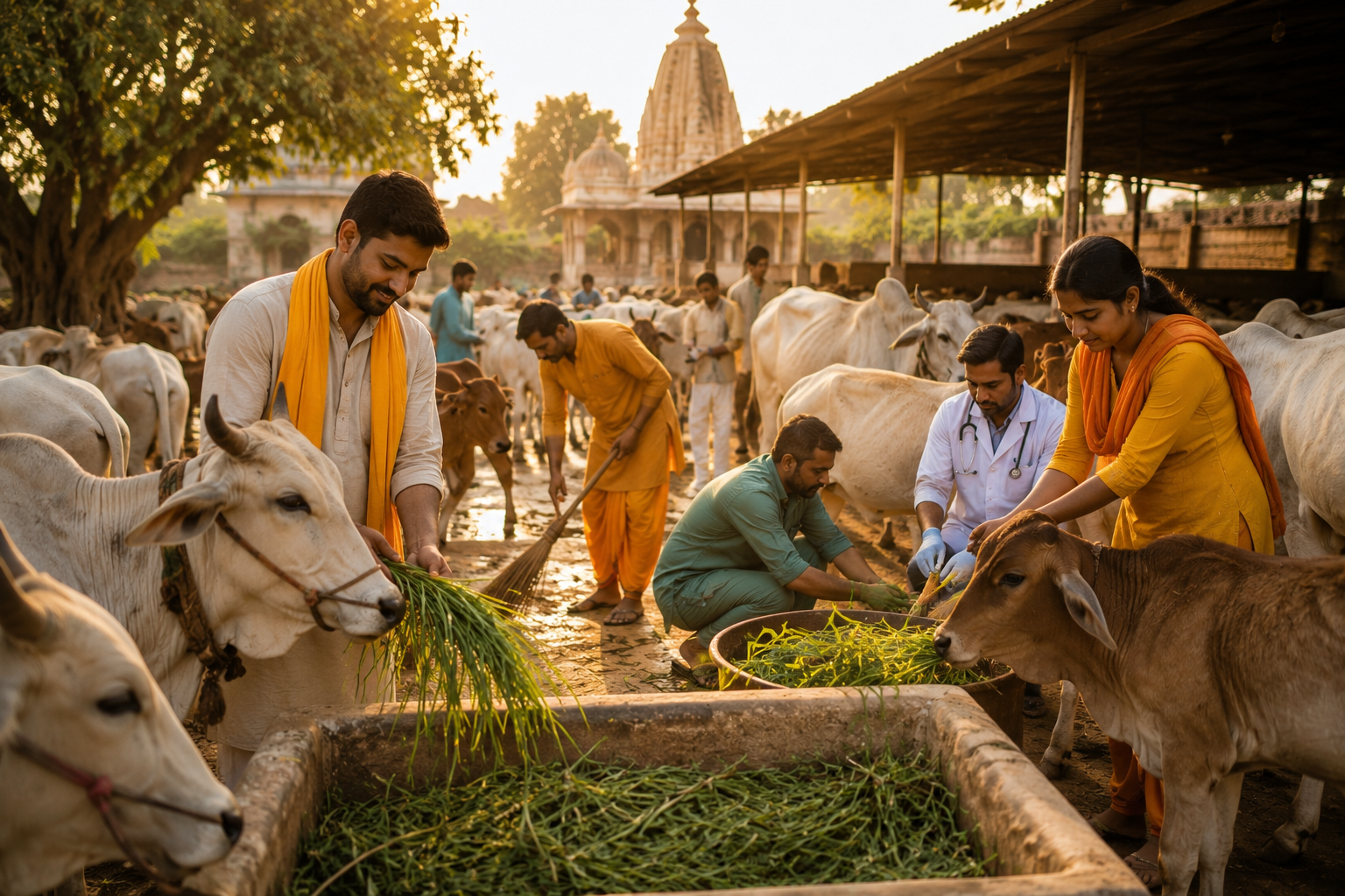 सावन में गौसेवा